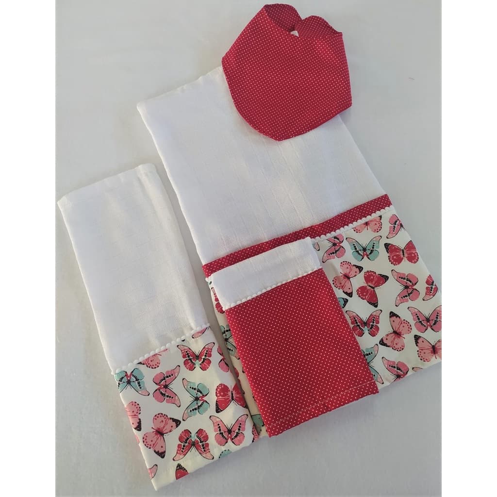 Kit Fralda De Pano Com Bandana