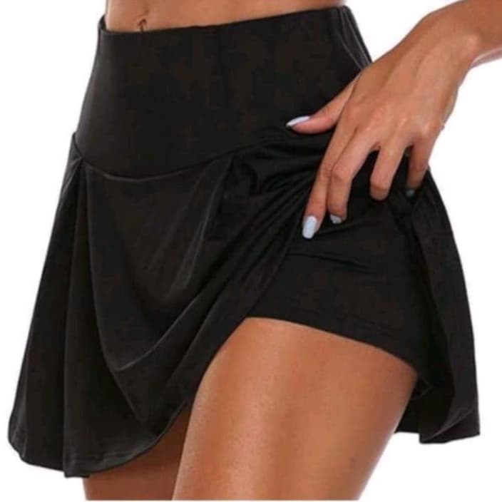 Shorts Saia Academia / Cintura Alta / Super Confortável / Fitness / Treino / Várias Cores