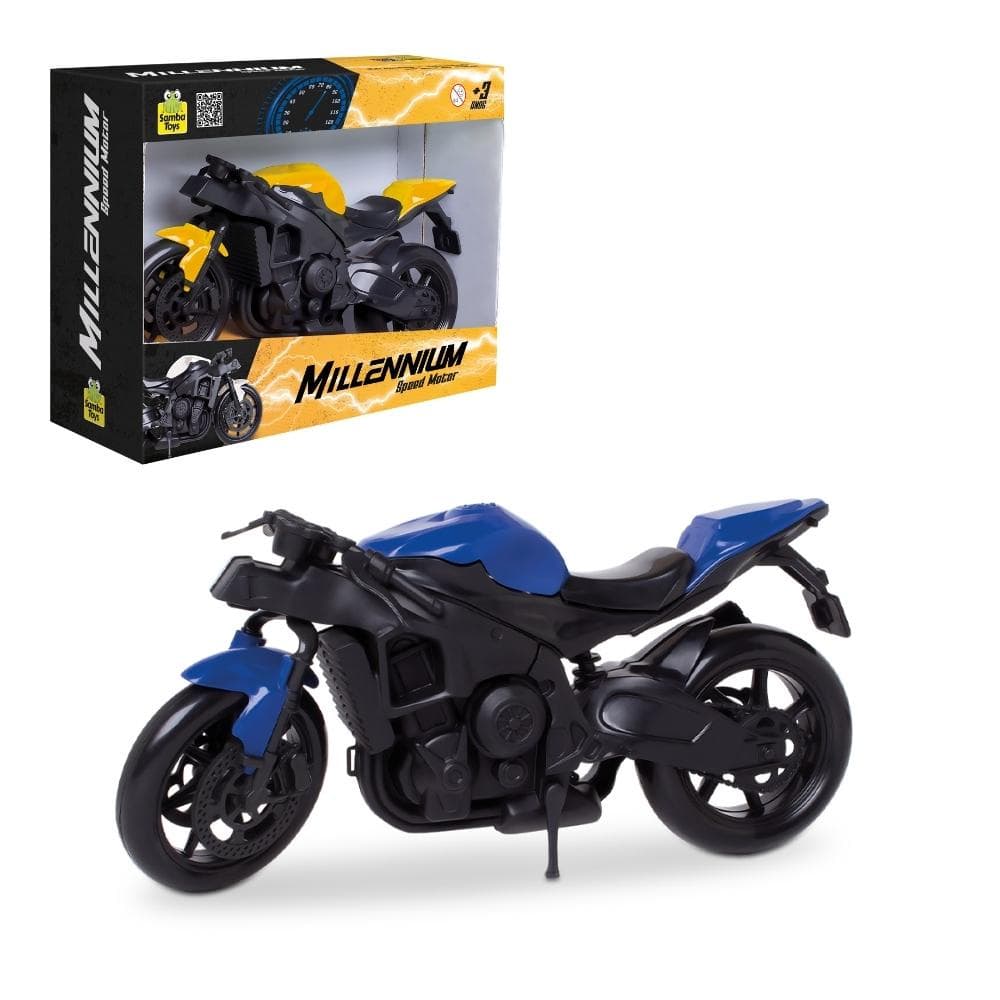 Moto Millenium Brinquedo Menino Infantil 20cm Samba Toys