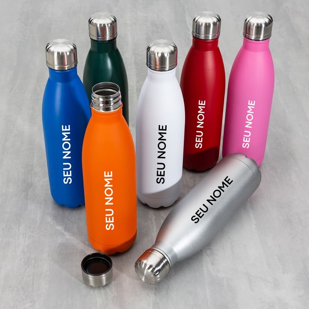 Garrafa Personalizada Inox 750ml - Colorida