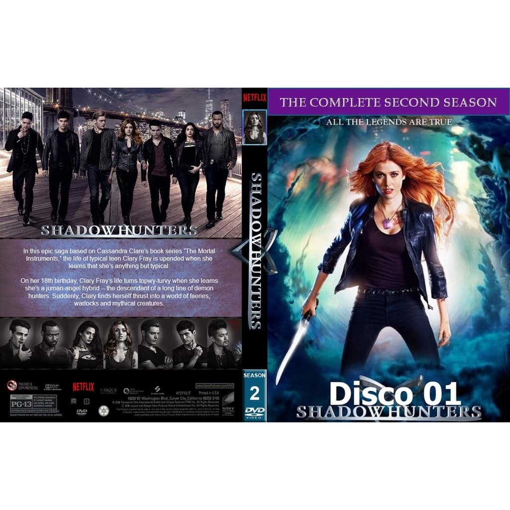 Dvd Shadowhunters - As 3 Temporadas Completas - Legendado ou Dublado - 06 Discos