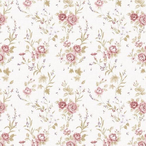 Papel De Parede Floral Delicadas Flores Fl129