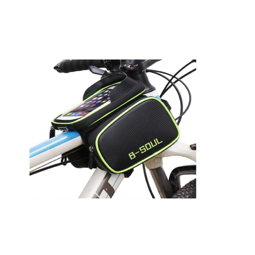 Bolsa Dupla Quadro Bicicleta Suporte Celular 6,2 Impermeável