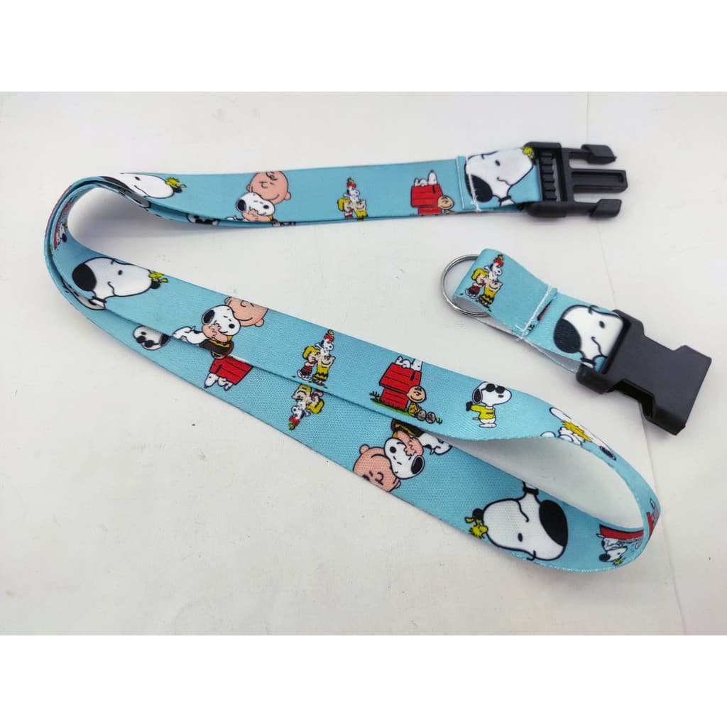 Cordão para pescoço Snoopy chaveiro com engate rápido para moto, chaveiro, Chupeta ou crachá