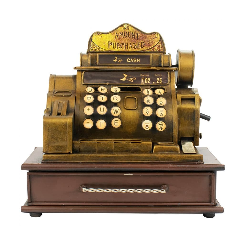Máquina De Escrever Antigo Cofrinho Estilo Retrô Vintage