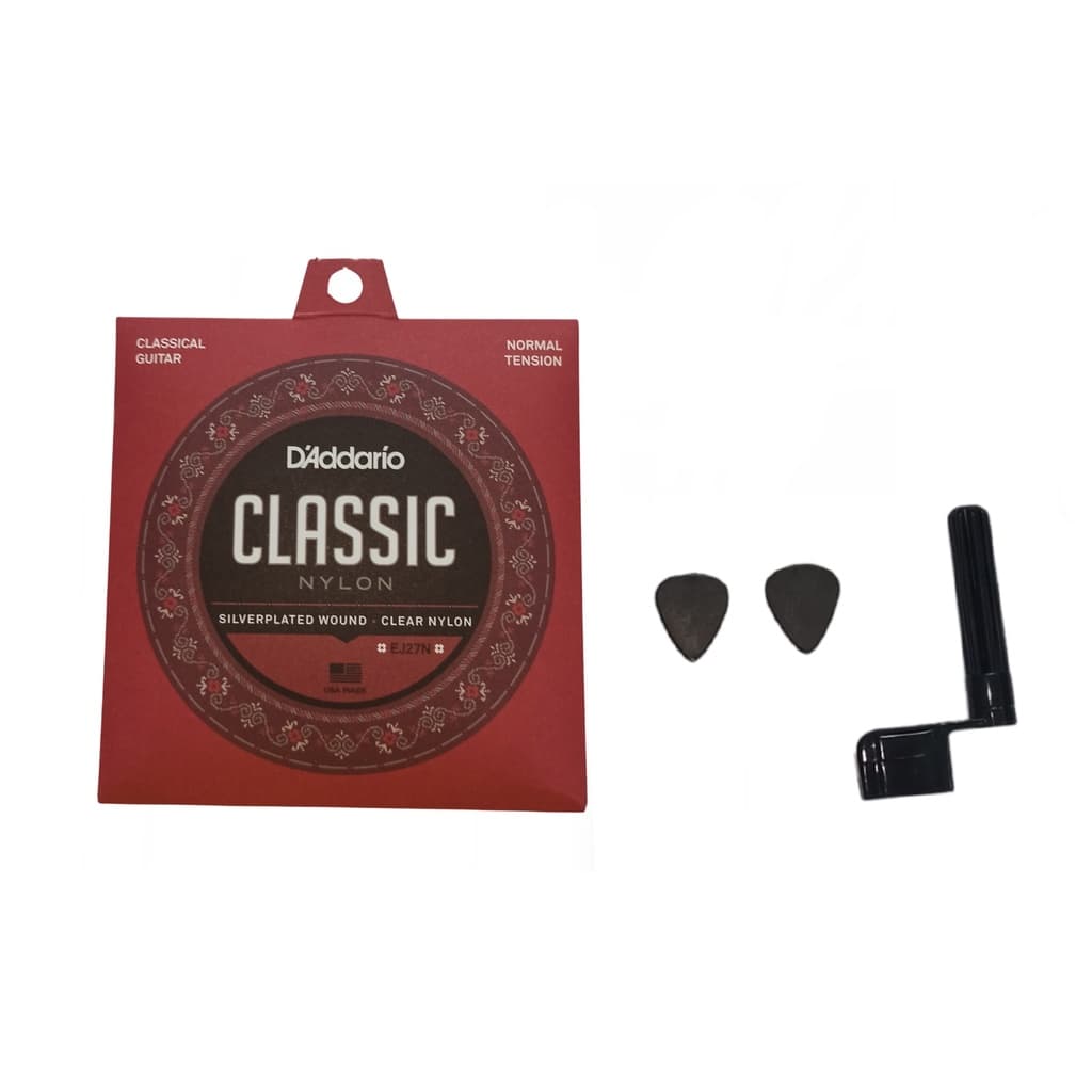 Kit Acessórios Violão Acústico Daddario Nylon Encordoador
