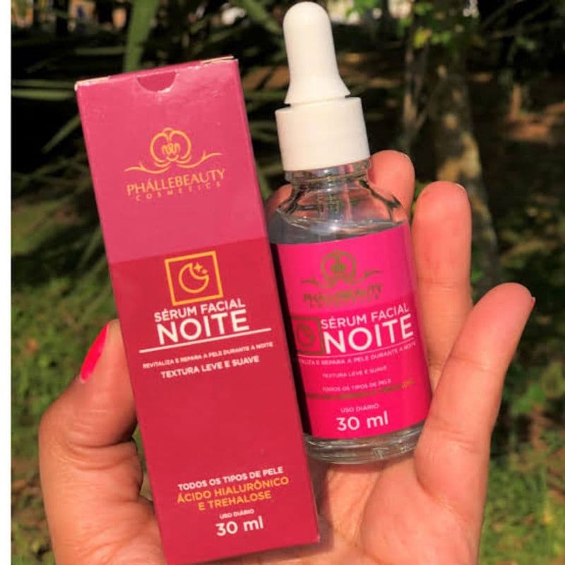 Serum tratamento facial hidratante noite com acido hialurônico / Sérum dia Skin Care PhalleBeauty