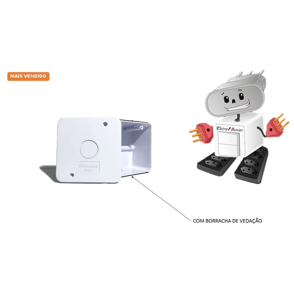 Caixa  Organizadora p/ Câmera cftv C/ Parafuso  Stilus/import