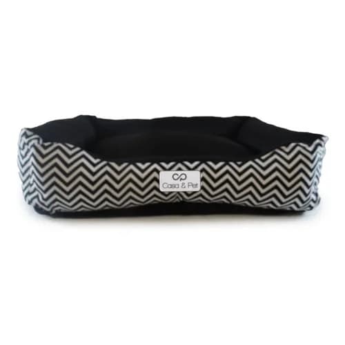 Cama Caminha Pet Para Cachorro E Gato CHEVRON PRETO P 50x40