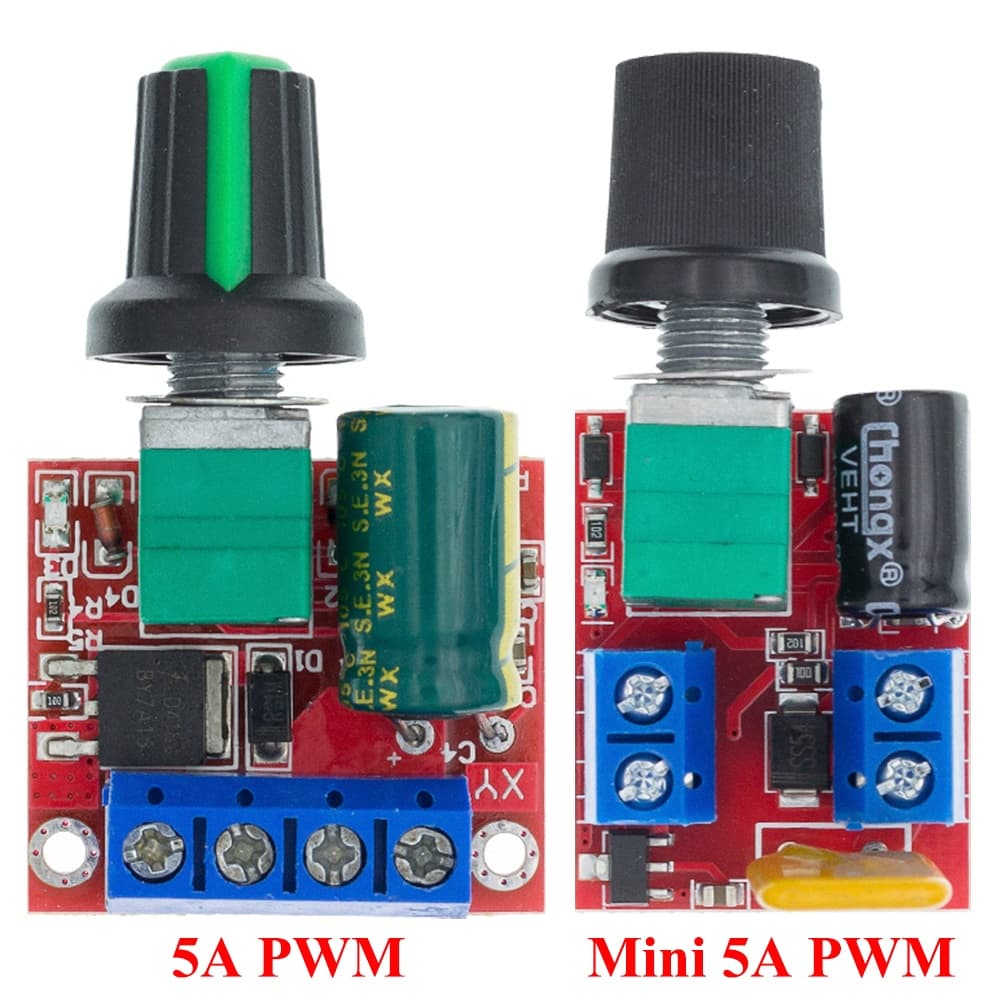 Módulo Controlador De Velocidade Do Motor 5A 90W PWM 12V DC-4.5V-35V Interruptor Regulador Ajustável 24V