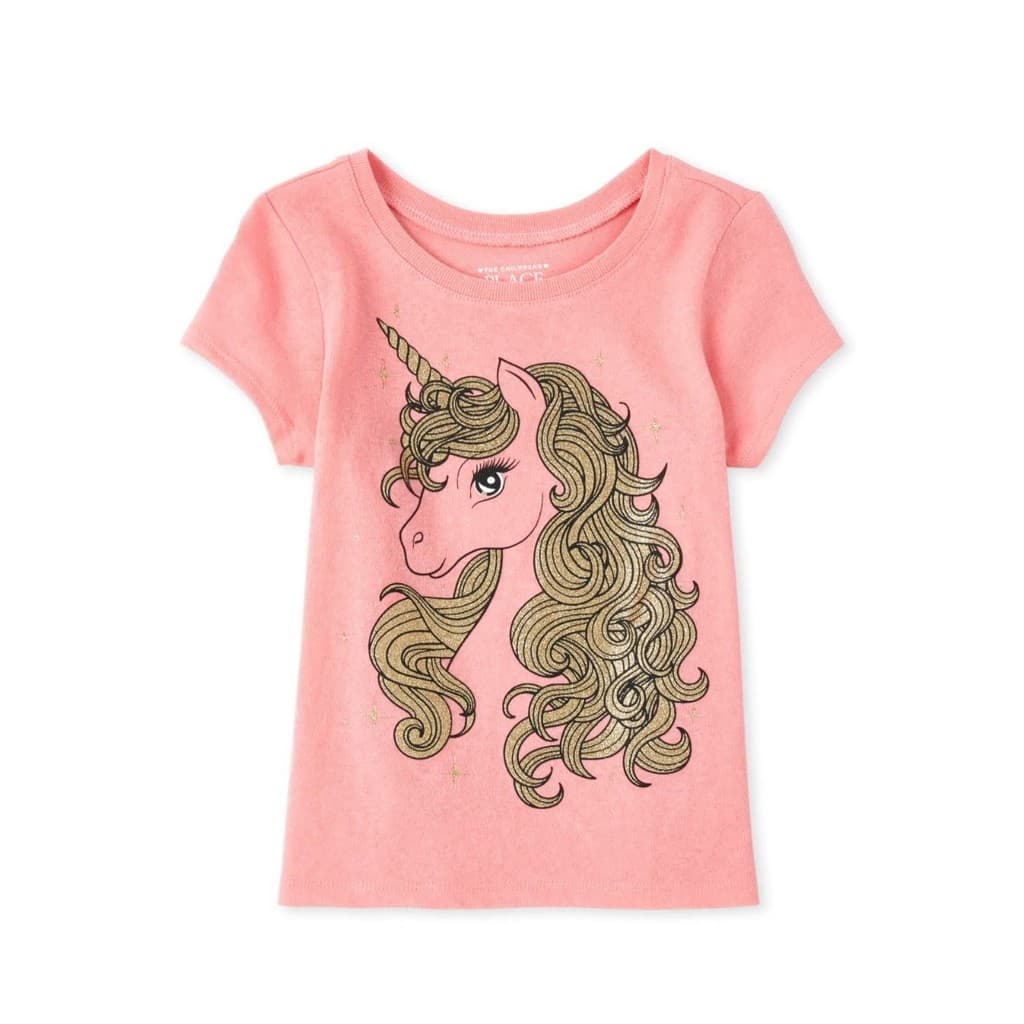 The Children's Place - Camiseta tam. 2 anos, glitter.
