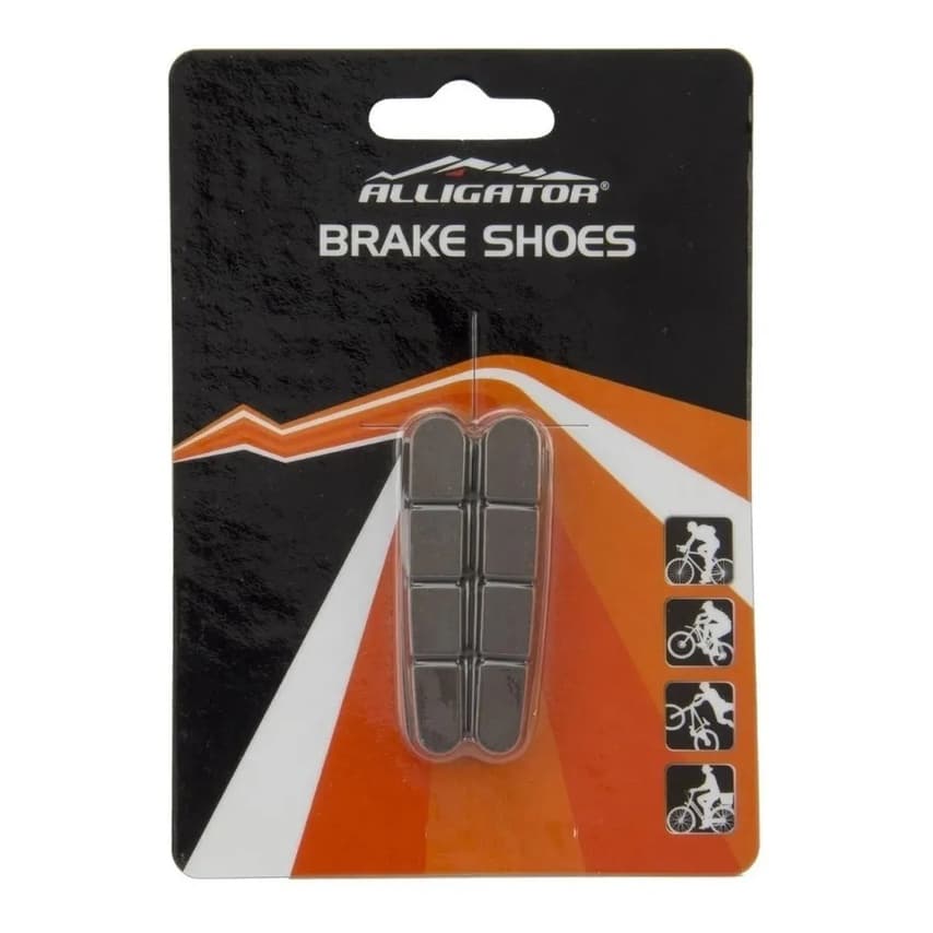 Par Refis Sapata de Freio Alligator 55 mm Marrom para Aro de Carbono