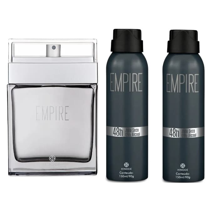 kit Paizão Perfume Masculino Empire + 02 Desodorante Empire Hinode Pai Do Ano