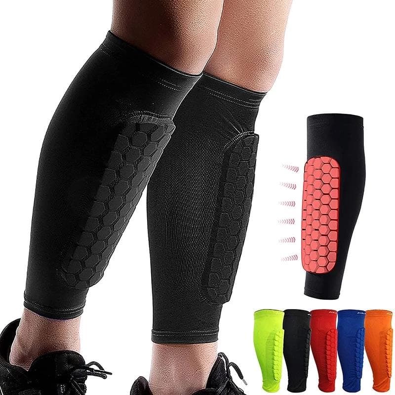 Caneleiras Esportivas Favo De Mel Escudos De Futebol Mangas De Perna Equipamento De Proteção Para Ciclismo