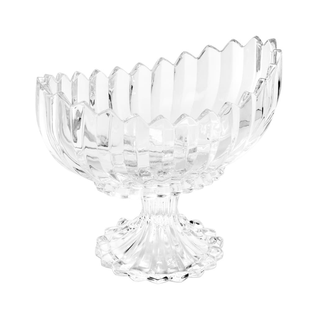 Fruteira De Mesa Vidro Grande Centro De Mesa 28cm Casamento Compoteira Para Doce Frutas