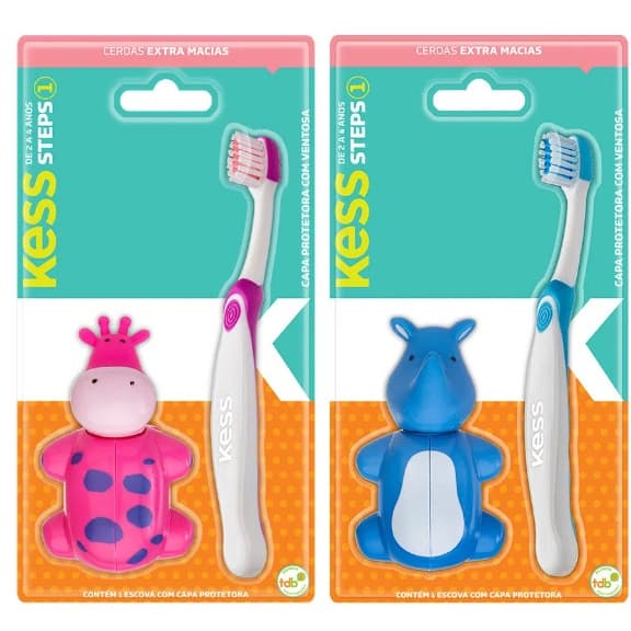Escova dental Steps Kess 2037 C/ Capa Protetora