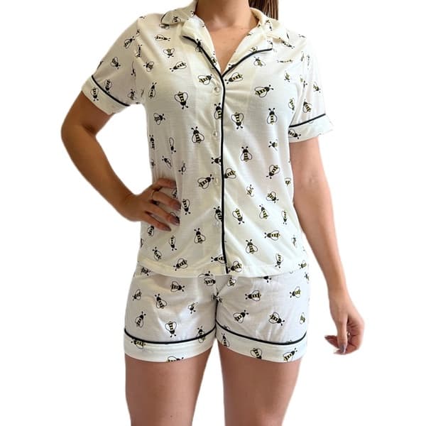Pijama blogueirinha americano gestante amamentação verão feminino