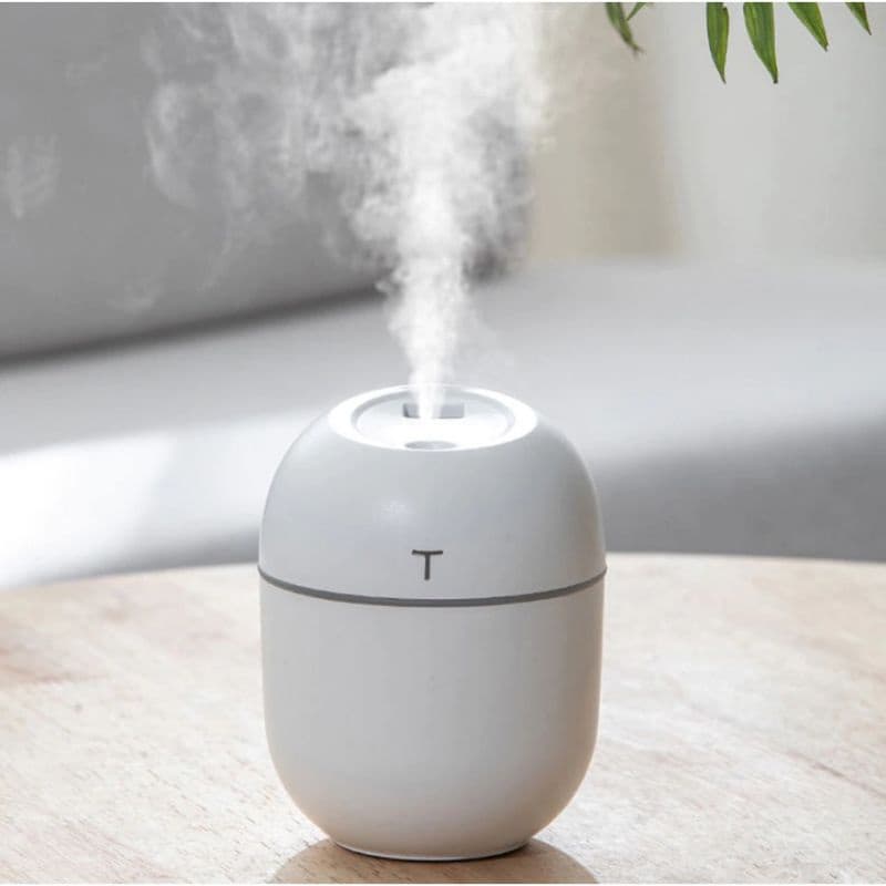 Mini Umidificador De Ar Ultrassônico Usb Portátil 220ml LED Difusor Do Óleo Essencial