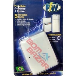 Protetor Geladeira e Freezer 110V Contra Queda de Energia Picos de Tensão Tomada Protetora 5x1
