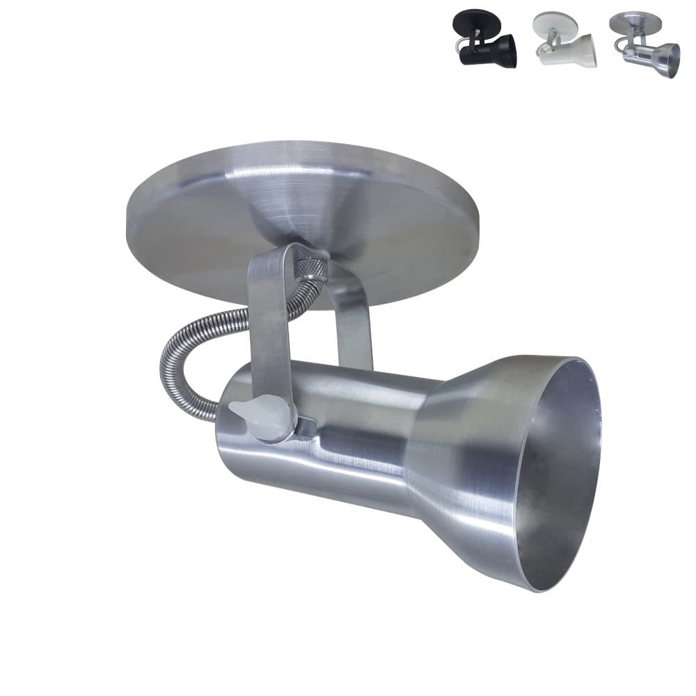 Spot de Luz para Teto Parede em Aluminio Moderna de Qualidade com Soquete E27 LED Direcionavel