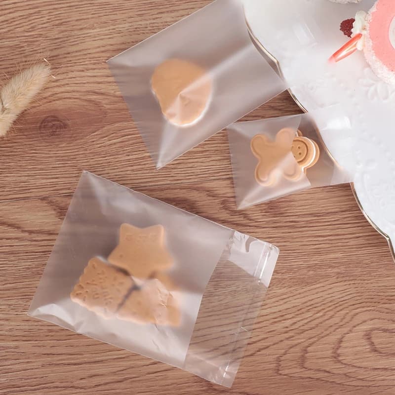 100 Pçs / Lote Transparente Fosco Saco De Plástico Doces Cookie Pirulito Embalagem De Presente Sacos