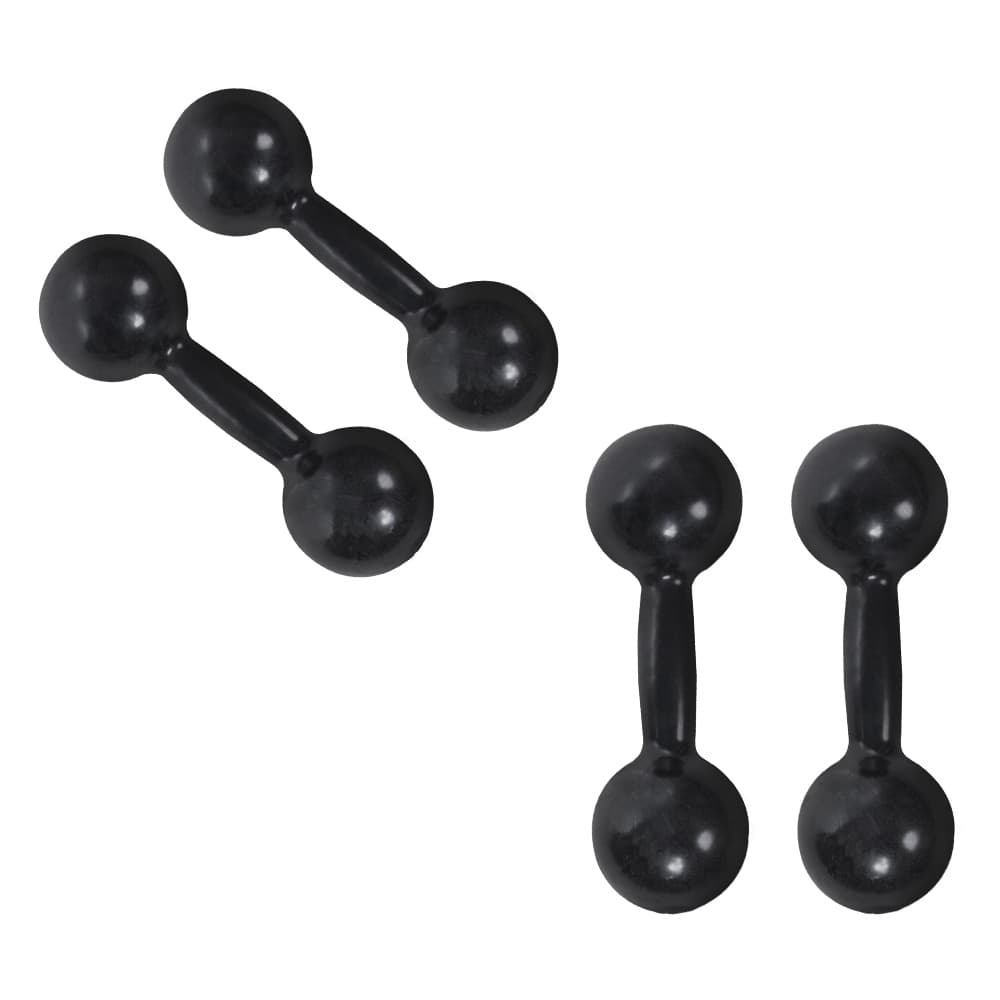 Kit Pares De Halteres Emborrachados 1 kg + 2 kg Treino Fitness