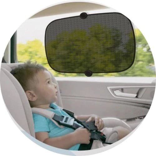 Protetor Solar Bebê e Crianças com Ventosa para carros BUBA Baby