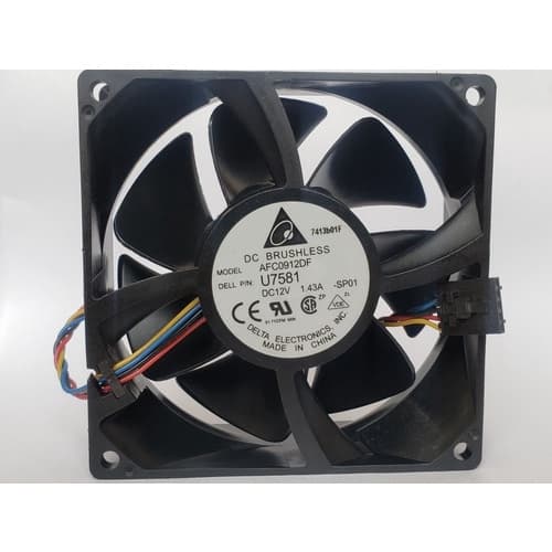 Cooler Ventoinha 90x90x32mm 9cm 12v 1.43a 4 Fios Rolamento