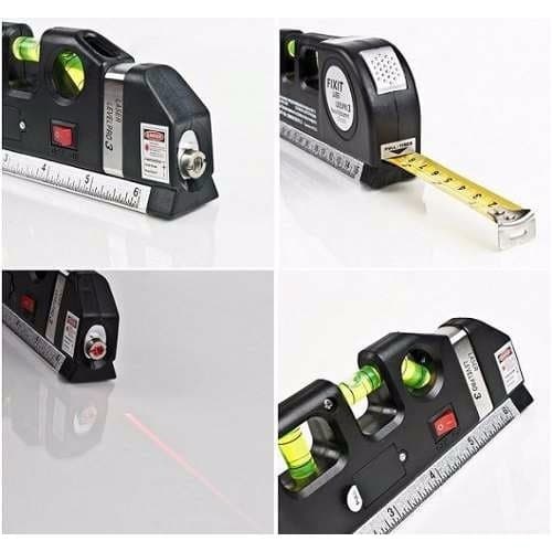 Nível  Laser Nivelador Trena 3 Bolhas Horizontal Vertical
