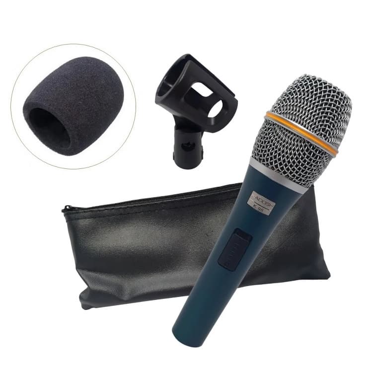 Microfone Kadosh K98 Dinâmico Cardeoide Profissional Original + 1 Espuma