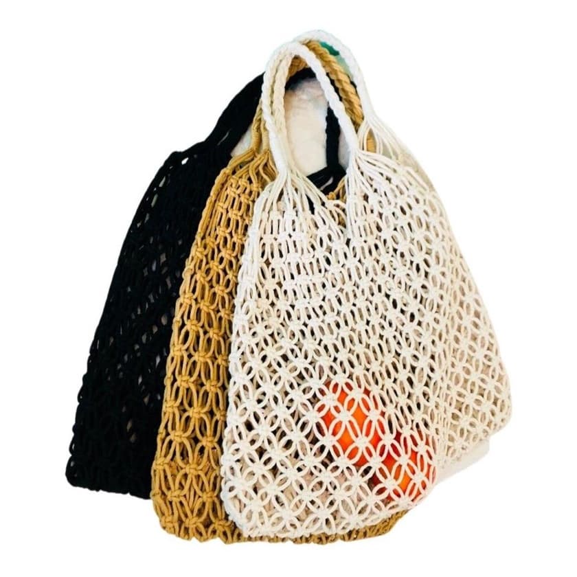 Bolsa Sacola Macrame Mao Ombro Passeio Viagem Praia Lançameto