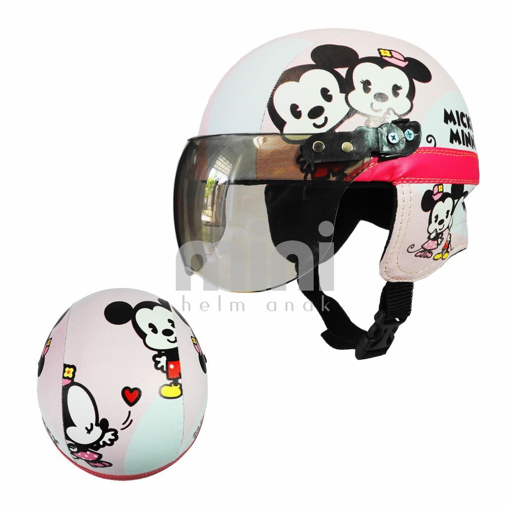 Capacete Infantil SUPER Retro Mickey Minnie Mouse