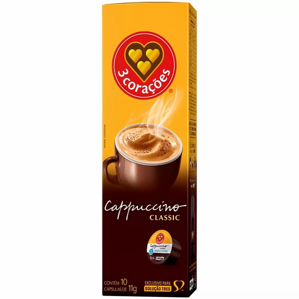10 Cápsulas Três Corações - Cappuccino Classic Tradicional