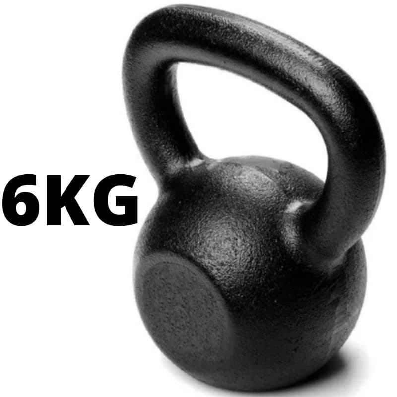 kettlebell 6kg pintado preto barato halter