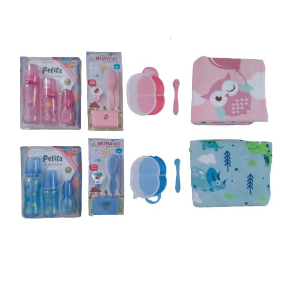 Kit 10 Peças Bebê  Cuidados Maternidade com manta fofinha Menino ou Menina Super Promoção