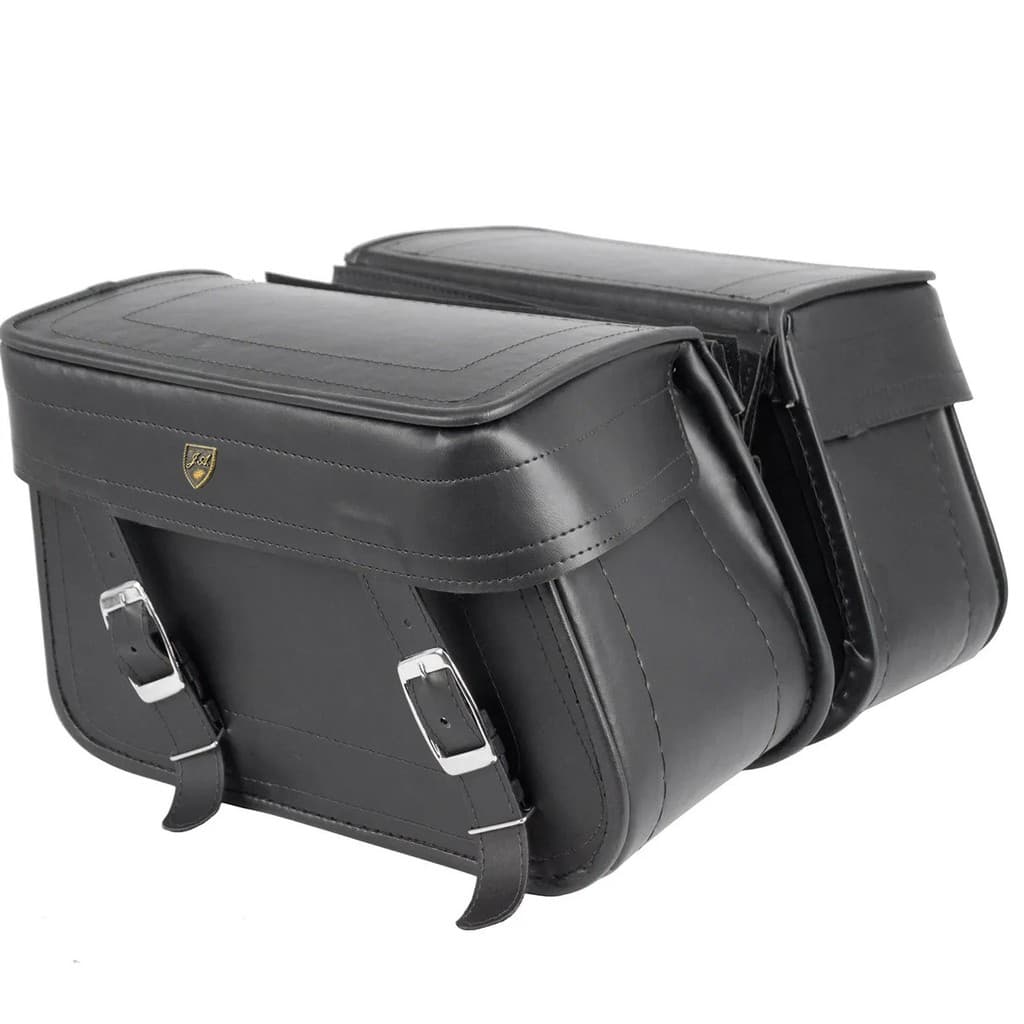 Alforge Lateral Side Bag em Couro Sintético Liso 18 Litros