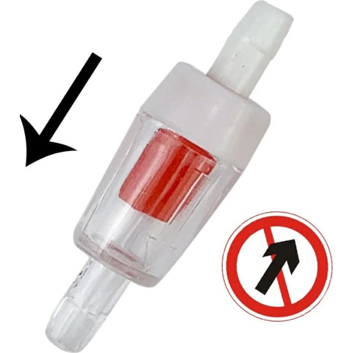 Válvula Anti-Retorno/Válvula de Retenção/Check Valve Para Co2 e Compressor de ar 2 ou 5 Peças Para Aquário