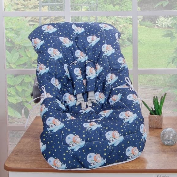 Capa Para Bebe Conforto Menino Urso Teddy Aviador