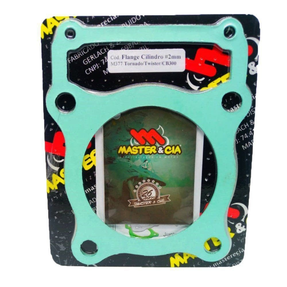 Flange Calço Cilindro P/ Pino Cursado Master Cia Cbx 250 Xr 250 Tornado Cb 300 Xre 300