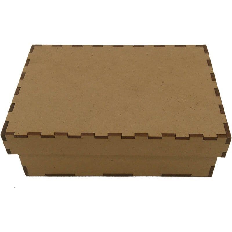 Caixa Caixinha Tampa Sapato 15x15x5 Mdf Cru 5 Unidades Corte Laser
