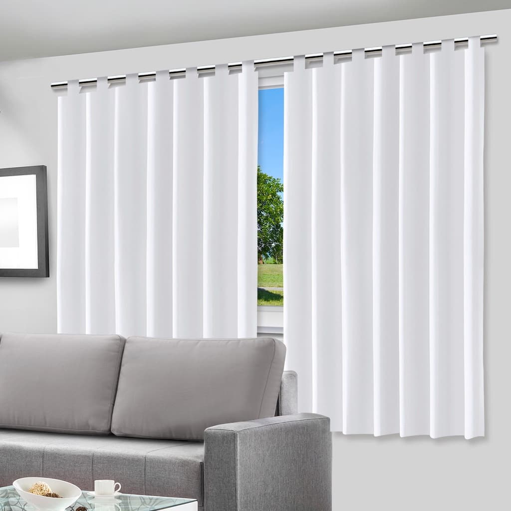 Cortina Vida Pratika Branca  200 x 140 Cm Blackout Blecaute