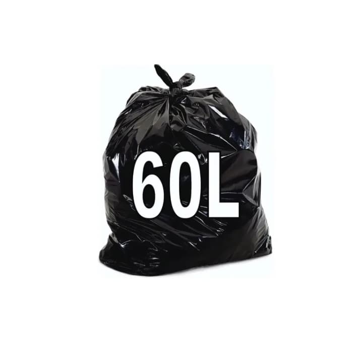 Saco Para Lixo Preto 60 Litros Reforçado C/ 50 Unidades