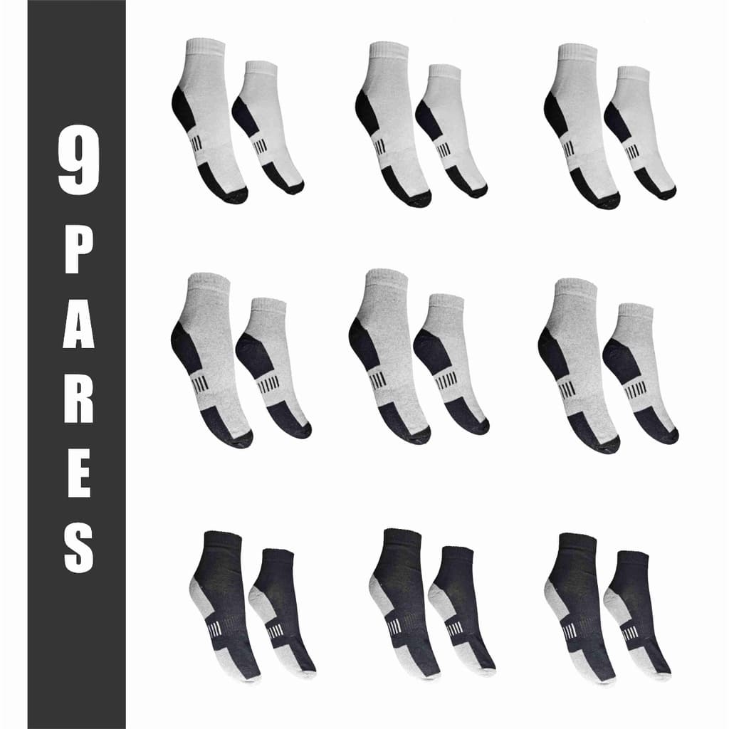 Meia Masculina Kit 9 Pares Prime Cano Médio Algodão Revenda