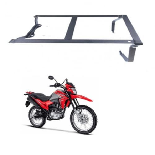 Suporte de Baú motoboy trilho bau motofrete para moto motocicleta Yamaha Fazer 150 Chapam aço