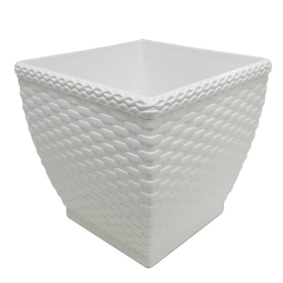 Vaso de Plástico Cachepot M2 Quadrado Injeplastec - Diversas Cores