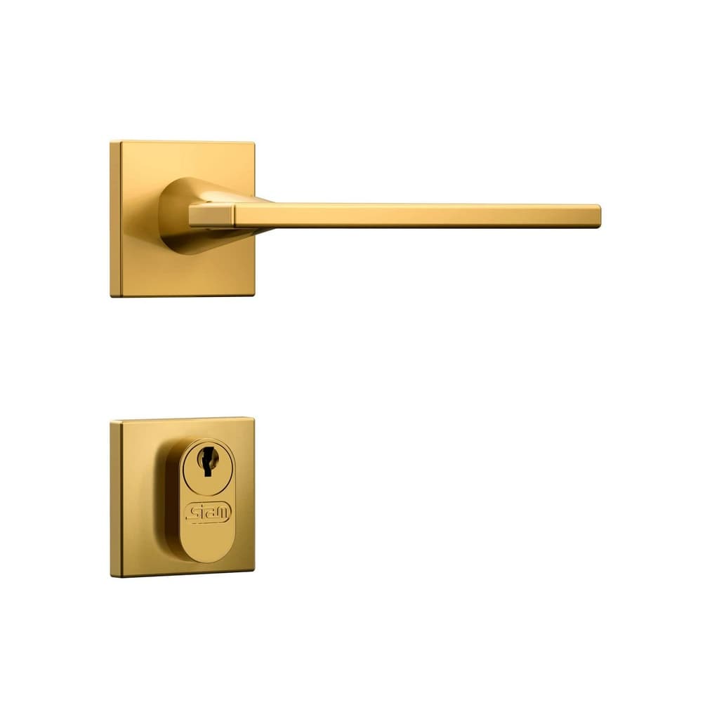 Fechadura de Porta Externa Classic 3000 Quadrada Gold Stam