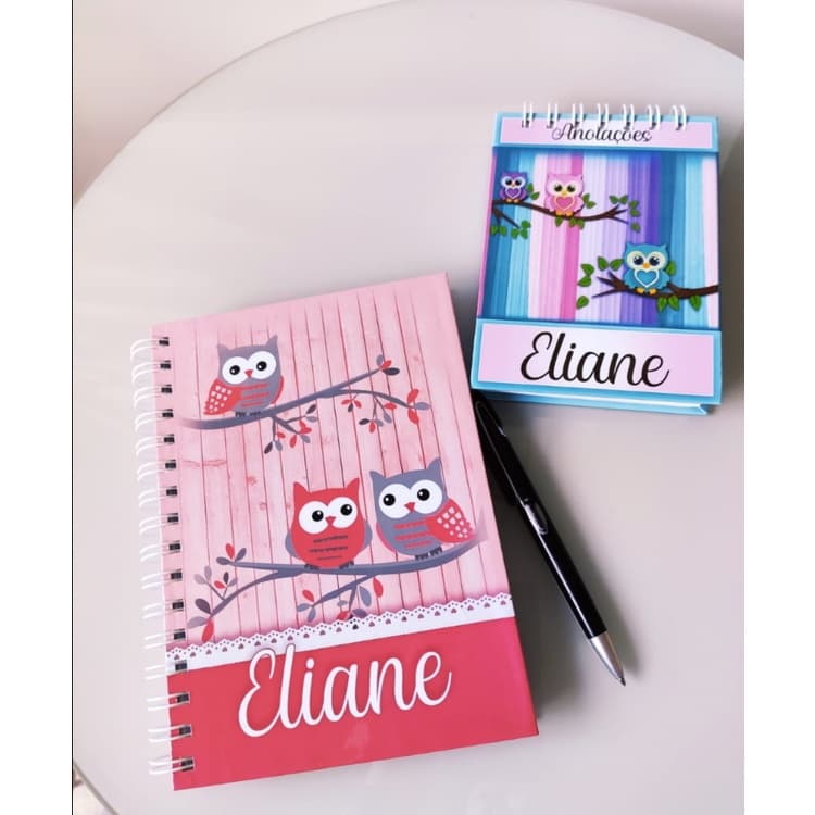 Bloco de anotações e Agenda Personalizada com nome Presente