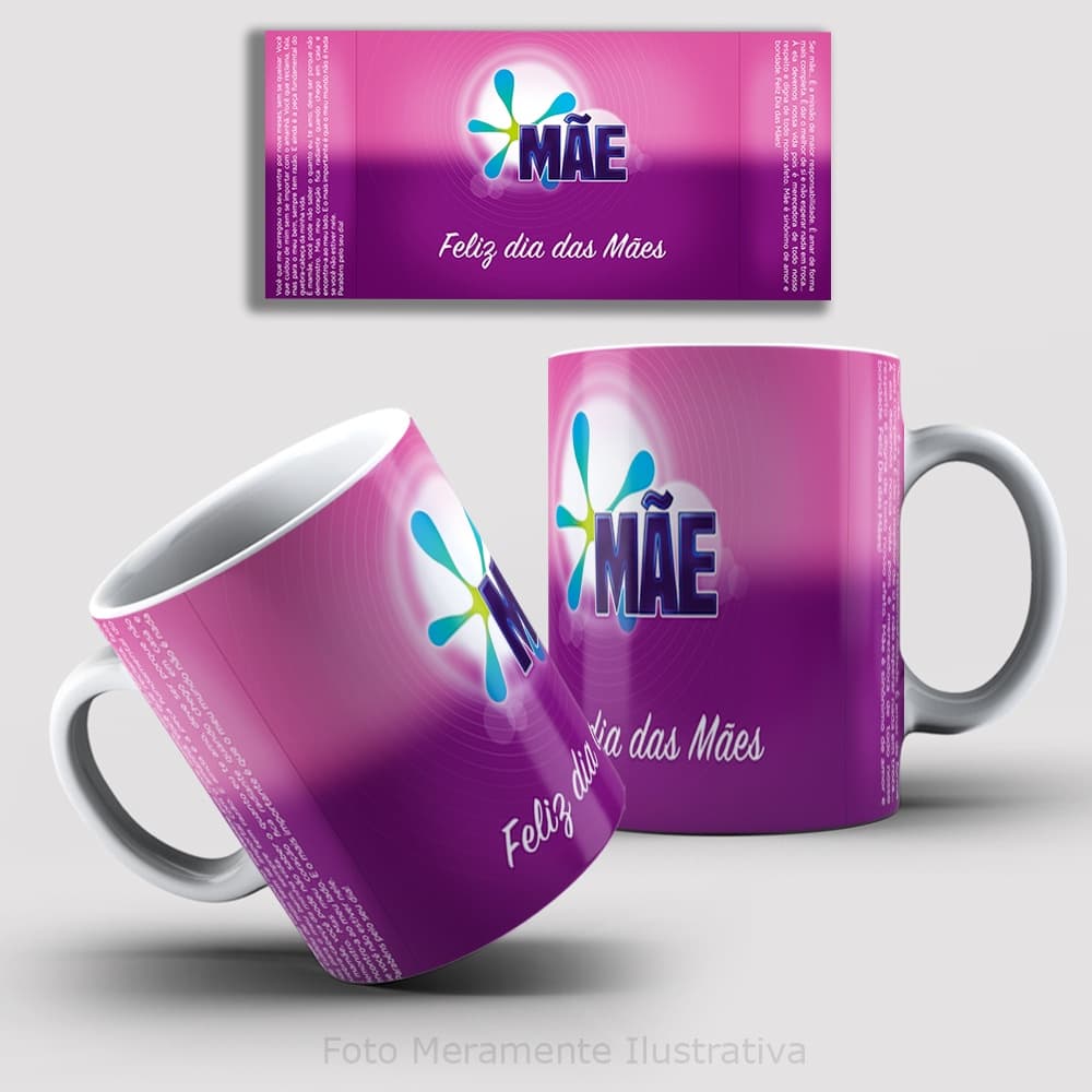 Caneca Dia das Mães / Caneca Personalizada 325ml / Caneca Porcelana / Caneca para Mãe / Presente para Mães