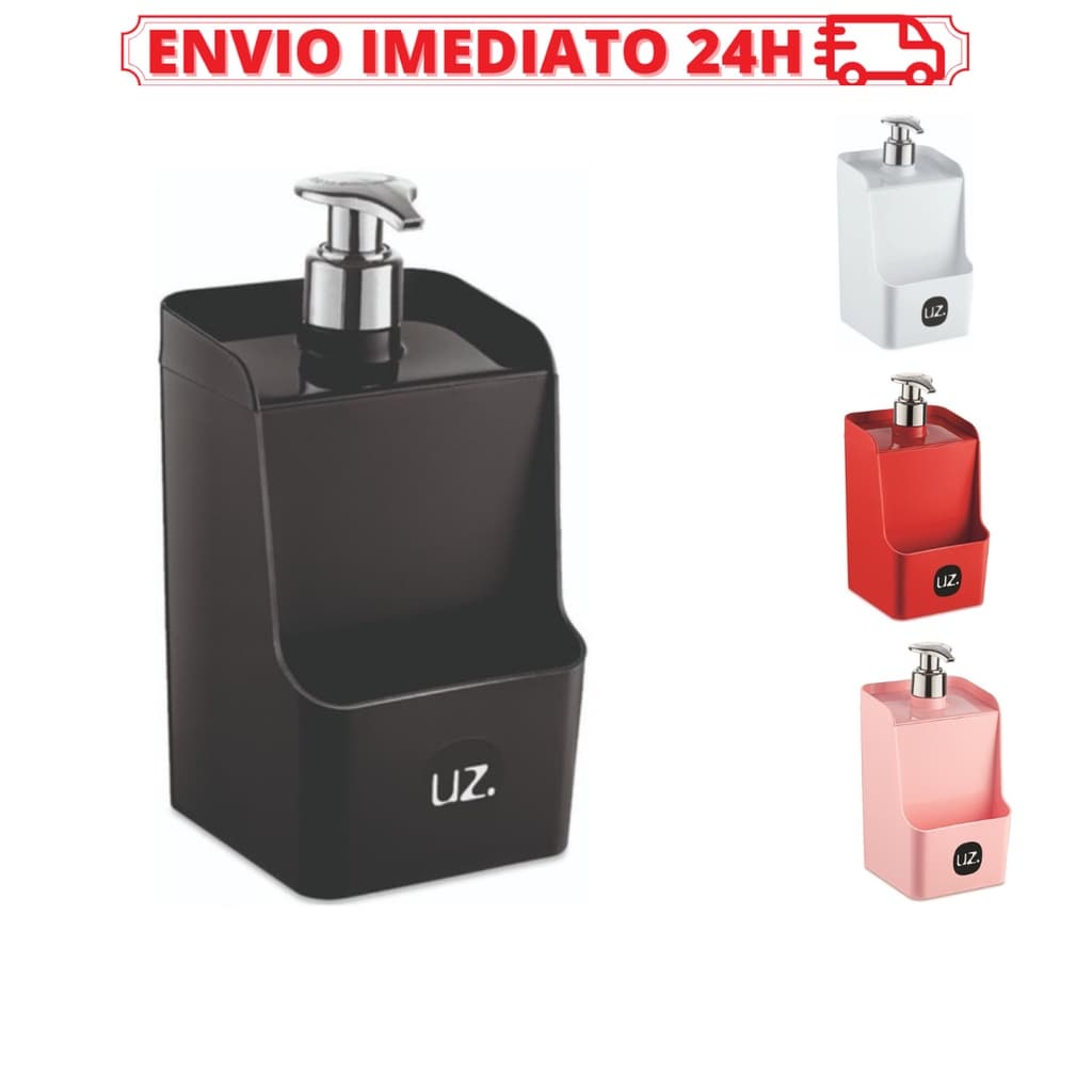 Porta Detergente Dispenser Detergente Pia Com Válvula - Várias Cores 500ml UZ - Envio 24H