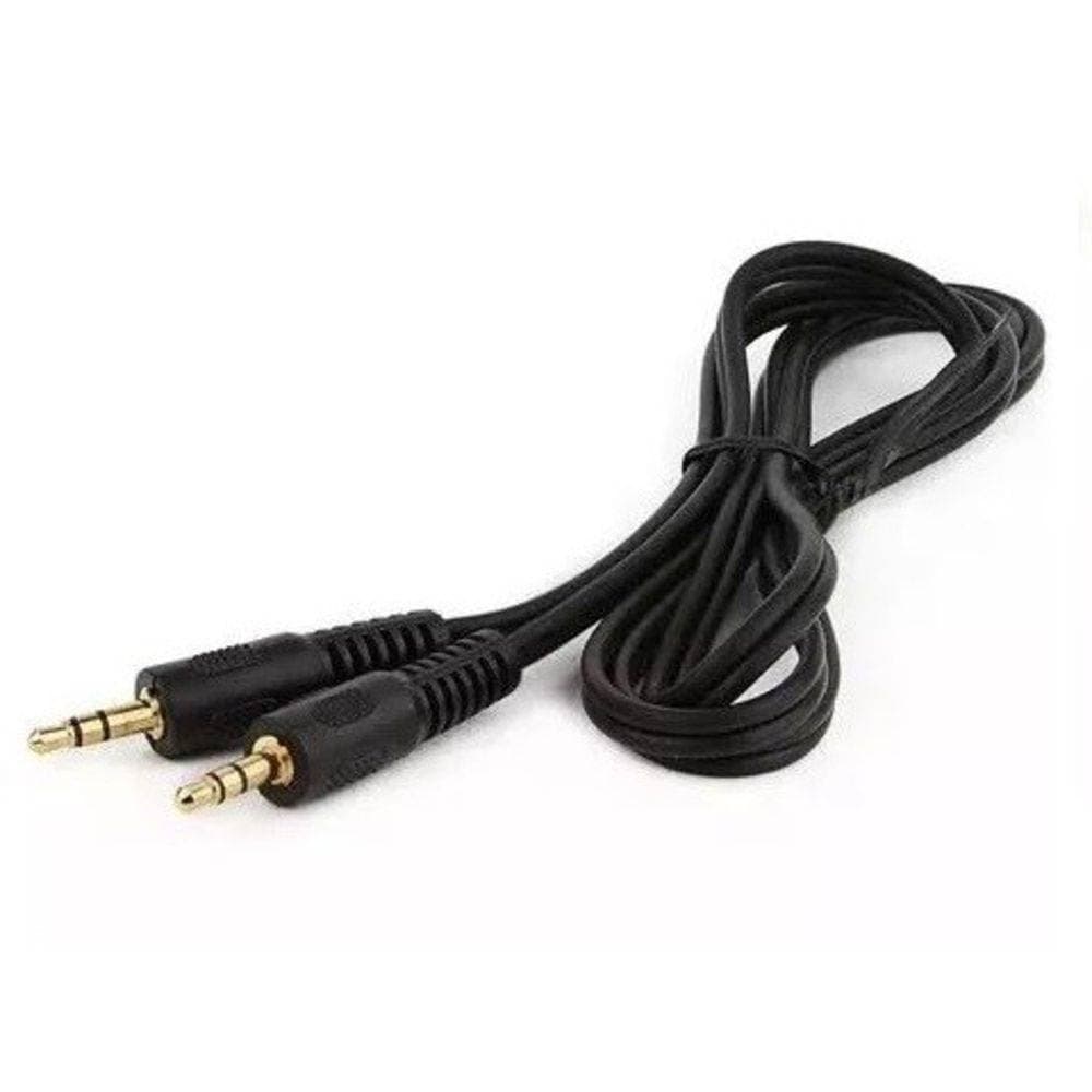 Cabo MXT Plug P2 ST X P2 Estéreo Pino Ouro 3 Metros - CB0369